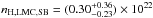 \hbox{$n_{\mathrm{H, LMC, SB}} = (0.30 ^{+0.36}_{-0.23}) \times 10^{22}$}