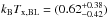 \hbox{$k_{\bb}T_{\mathrm{x, BL}} = (0.62 ^{+0.38}_{-0.42})$}