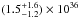 \hbox{$(1.5 ^{+1.6}_{-1.2}) \times 10^{36}$}