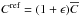 \hbox{$C^{\textrm{ref}} = (1 + \epsilon) \Ecc$}