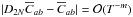 \hbox{$|D_{2\NT}\Ecc_{ab} - \Ecc_{ab}|=\mathcal{O}(T^{-m})$}