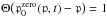 \hbox{$\Theta \big(\mathfrak{p}_0^{\mathrm{zero}}(\mathfrak{p},t)-\mathfrak{p}\big) = 1$}