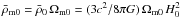 \hbox{$\bar\rho_{\rm m0} = \bar\rho_{0}\,\Omega_{\rm m0} = (3c^2/ 8\pi G)\,\Omega_{\rm m0}\,H_0^2$}