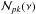 \hbox{${\cal N}_{pk}(\nu)$}