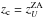 \hbox{$z_{\rm c}=z_{U}^{\rm ZA}$}