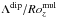 \hbox{$\Lambda^\mathrm{dip}/\Roz^\mathrm{mul}$}