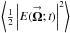 Mathematical equation: \hbox{$\left<\half\left|E(\vecbf{\Omega};t)\right|^{2}\right>$}