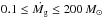 Mathematical equation: \hbox{$0.1\leq \dot{M_{\rm g}} \leq 200\,M_{\odot}$}