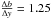 Mathematical equation: \hbox{${\Delta b \over \Delta y} = 1.25$}