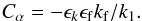 Mathematical equation: \begin{equation} C_\alpha=-\epsk\epsf\kf/k_1. \label{Calp0} \end{equation}