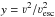 Mathematical equation: \hbox{$y = \varv^2/\varv_{\rm esc}^2$}