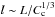 Mathematical equation: \hbox{$l \sim L/C_{\rm c}^{1/3}$}