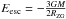 Mathematical equation: \hbox{$E_{\rm esc} = - \frac{3GM}{2R_{\rm ZG}}$}