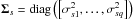 Mathematical equation: \hbox{$\mathbf{\Sigma}_{s}={\rm diag}\left(\left[\sigma_{s1}^{2},\ldots,\sigma_{sq}^{2}\right]\right)$}