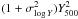 Mathematical equation: \hbox{$(1+\sigma^2_{{\rm log}\, Y}){Y}^2_{500}$}