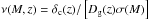 Mathematical equation: \hbox{$\nu(M,z) = \delta_{\rm c}(z)/\left[D_{\rm g}(z) \sigma(M)\right]$}