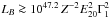 Mathematical equation: \hbox{$L_B\ga 10^{47.2}\,Z^{-2}E_{20}^2\Gamma_{1}^2~$}