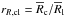 Mathematical equation: \hbox{$r_{R, {\rm cl}} = \overline{R}_{\rm c}/\overline{R}_{\rm l}$}