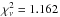 Mathematical equation: \hbox{$\chi^2_{\nu}=1.162$}