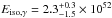 Mathematical equation: \hbox{$E_{\rm iso,\gamma}=2.3^{+0.3}_{-1.5} \times 10^{52}$}