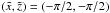 Mathematical equation: \hbox{$\left(\tilde{x}, \tilde{z} \right) = \left(-\pi/2, -\pi/2\right)$}