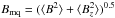 Mathematical equation: \hbox{$B_{\rm mq} = (\bbs + \bbz)^{0.5}$}