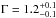 Mathematical equation: \hbox{$\Gamma=1.2_{-0.1}^{+0.1}$}
