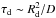 Mathematical equation: \hbox{$\tau_{\rm d} \sim R_{\rm d}^2/D$}