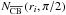 Mathematical equation: \hbox{$N_{\overline{\text{CB}}} \left(r{_i},\pi /2 \right)$}