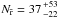 Mathematical equation: \hbox{$N_{\rm \bar{r}}=37{+53 \atop -22}$}