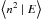 Mathematical equation: \hbox{$\left\langle n^{2}\mid E\right\rangle $}