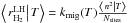 Mathematical equation: \hbox{$\left\langle \left.r_{\rm H_{2}}^{\rm LH}\right|T\right\rangle =k_{\rm mig}(T)\frac{\left\langle \left.n^{2}\right|T\right\rangle }{N_{\rm sites}}$}