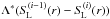 Mathematical equation: \hbox{$\Lambda^*(\SL^{(i-1)}(r)-\SL^{(i)}(r))$}