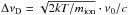 Mathematical equation: \hbox{$\Delta\nu_\mathrm{D}=\sqrt{2kT/m_\mathrm{ion}}\cdot\nu_0/c$}