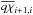 Mathematical equation: \hbox{$\overline{q\chi}_{i+1,i}$}