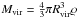Mathematical equation: \hbox{$\mvir=\frac43 \pi \rvir^3 \varrho$}