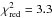 Mathematical equation: \hbox{$\chi^2_\mathrm{red} = 3.3$}
