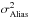 Mathematical equation: \hbox{$\sigma^2_{\rm Alias}$}