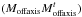 Mathematical equation: \hbox{$(M_{\rm offaxis} {M^t_{\rm offaxis}})$}