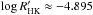 Mathematical equation: \hbox{${\rm log}\, R'_{\rm HK} \approx -4.895$}