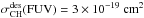 Mathematical equation: \hbox{$\rm \sigma_{\rm CH}^{des}(FUV)=3\times10^{-19}~cm^{2}$}