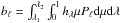 Mathematical equation: \hbox{$b_{\ell}=\int_{\lambda_1}^{\lambda_2}\int_0^1 h_{\lambda} \mu P_{\ell} {\rm d}\mu {\rm d}\lambda$}