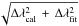 Mathematical equation: \hbox{$\sqrt{\Delta\lambda_{\rm cal}^{2}\,+\,\Delta\lambda_{\rm fit}^{2}}$}