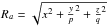 \hbox{$R_{a}=\sqrt{x^2+\frac{y}{p}^2+\frac{z}{q}^2}$}