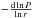 Mathematical equation: \hbox{$- \frac{{\rm d} \ln P}{\ln r}$}