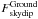 Mathematical equation: \hbox{$F^{\rm Ground}_{\rm skydip}$}
