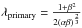 Mathematical equation: \hbox{$\lambda_{\rm primary}= \frac{1+\beta^{2}}{2(\alpha\beta)^\frac{2}{3}}$}