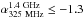 Mathematical equation: \hbox{$\alpha{_{\rm 325~MHz}^{\rm 1.4~GHz}} \leq -1.3$}