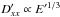 Mathematical equation: \hbox{$D'_{xx} \propto E'^{1/3}$}