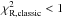 Mathematical equation: \hbox{$\chi^2_\mathrm{R, classic}<1$}